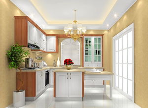 厨房装修效果图2018 U型橱柜设计，尚品宅配助力增大厨房空间